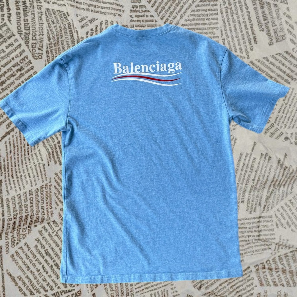 Balenciaga campaign political T-shirt